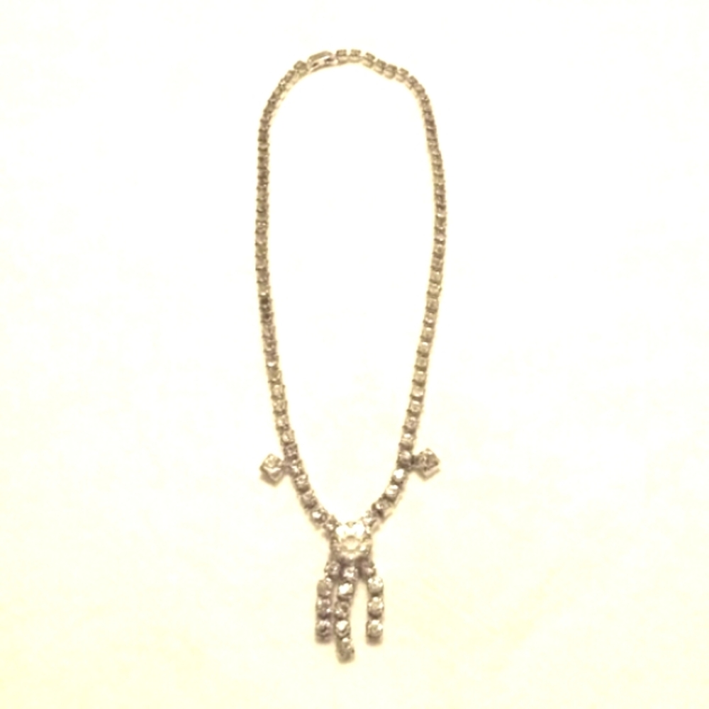 Gorgeous "Continental" rhinestone necklace vintage